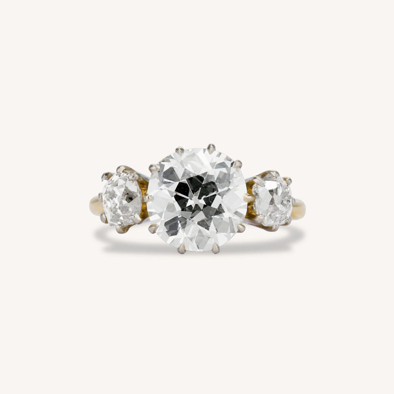 old european cut diamond ring