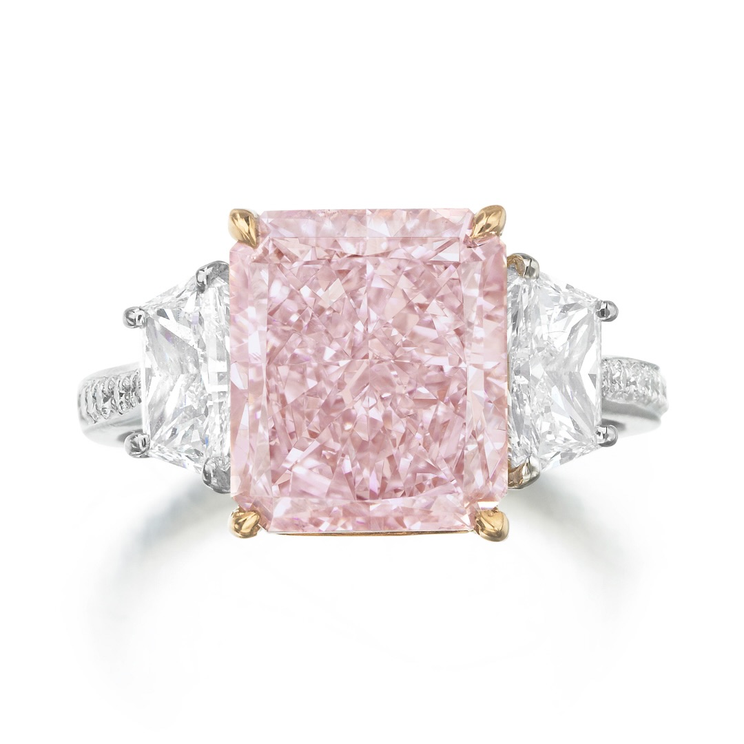 The Radiant Cut Diamond: A History of Infinite Sparkle 13 Bonhams Pink Radiant Cut Diamond
