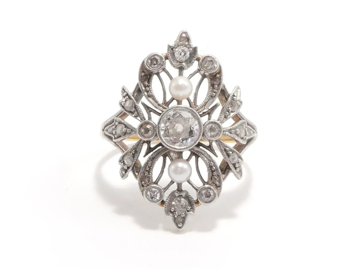 vintage floral ring