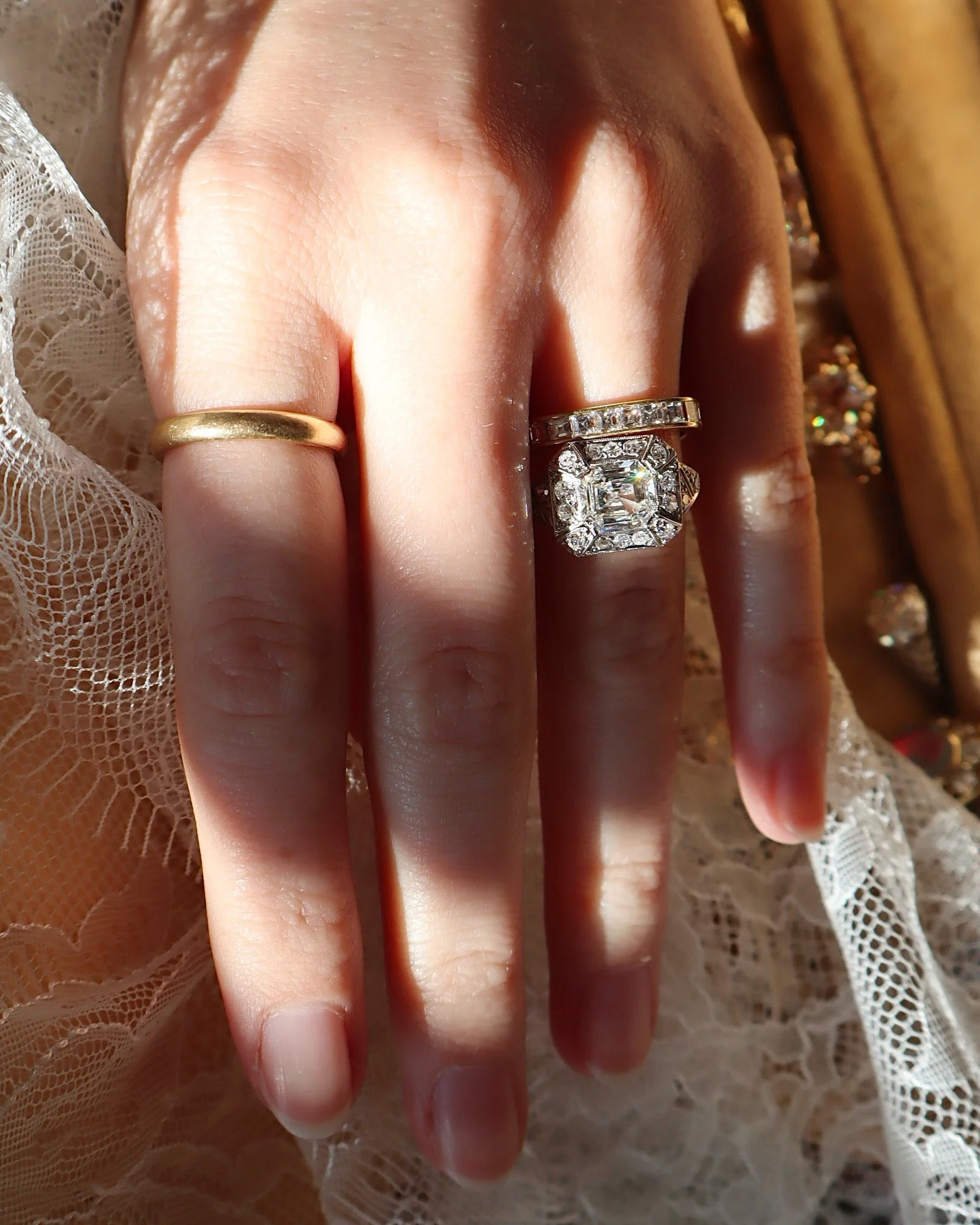 art deco engagement rings