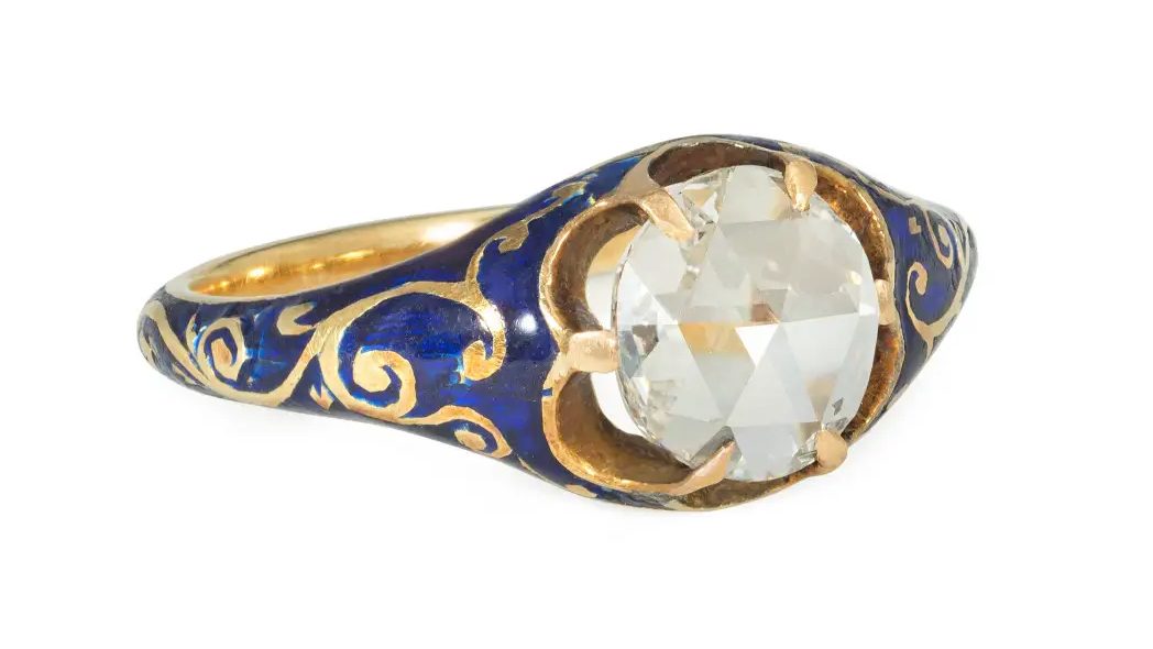 Early Victorian floral ring