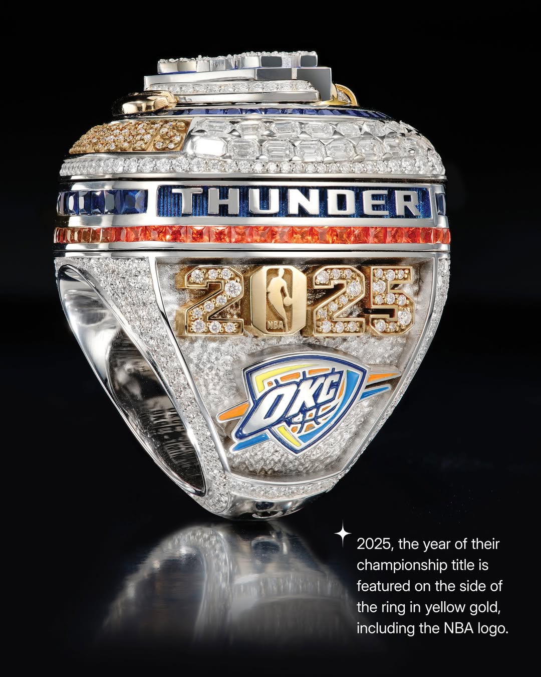 The Diamond-Encrusted Oklahoma City Thunder Championship Ring, Revealed 5 Oklahoma City Thunder Championship Ring
