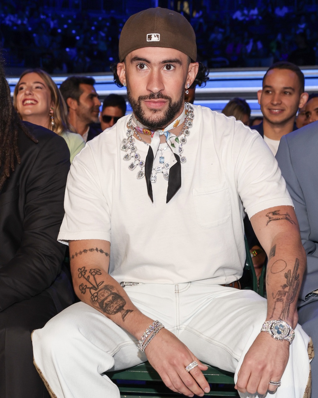 How Bad Bunny Wears Jewelry with Intention, According to His Stylist 7 Bad Bunny Wore Avi & Co. Diamonds to the 2023 Billboard Latin Music Awards