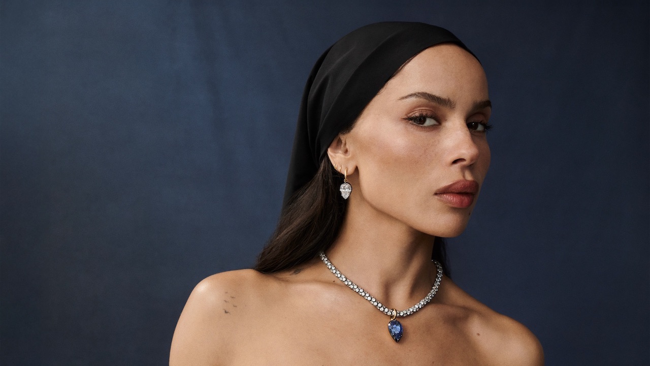 Zoë Kravitz Diamond Drop Earrings