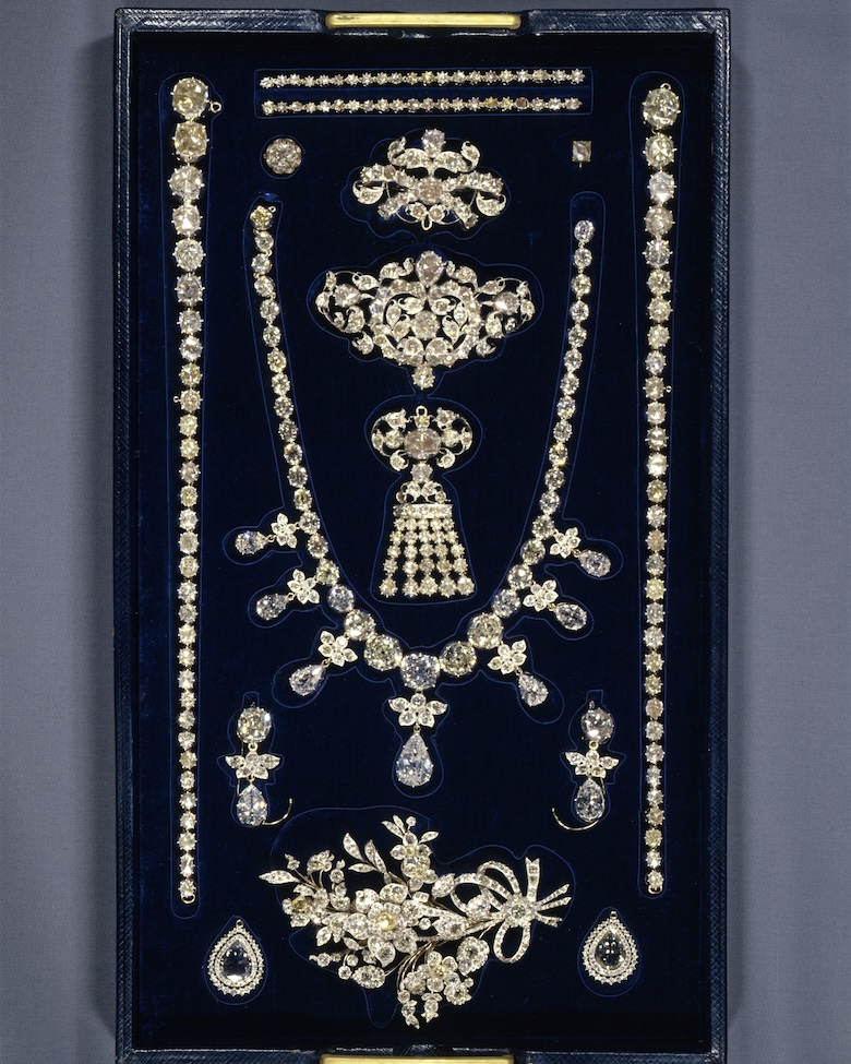 Royal Danish Crown Jewel Collection Brilliant Cut Diamond Parure.