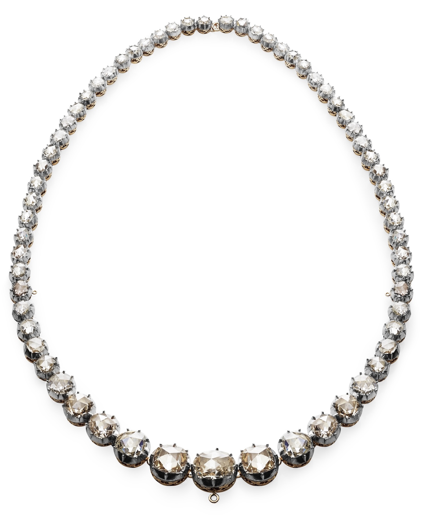 Royal Danish Crown Jewel Collection Rose Cut Diamond necklace.