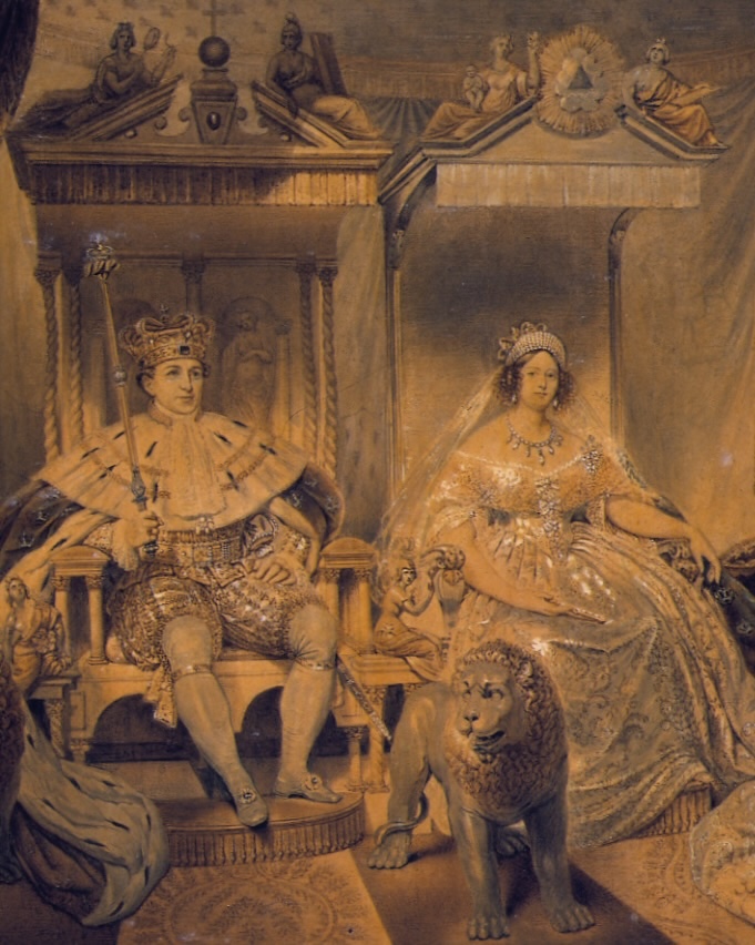 Portrait of King Christian IV and his first wife, Anne Catherine of Brandenburg.