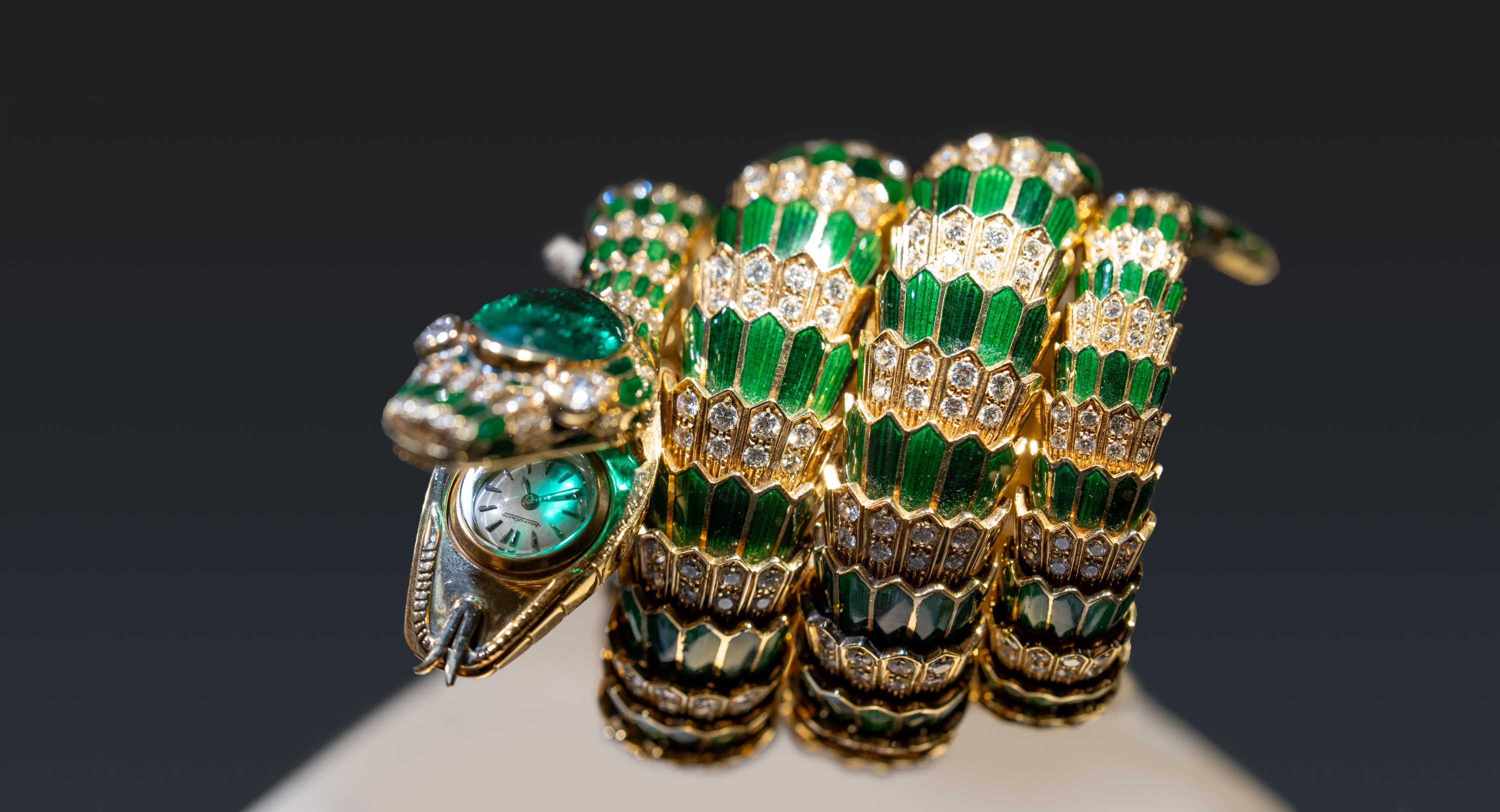 Bvlgari serpent diamond watch