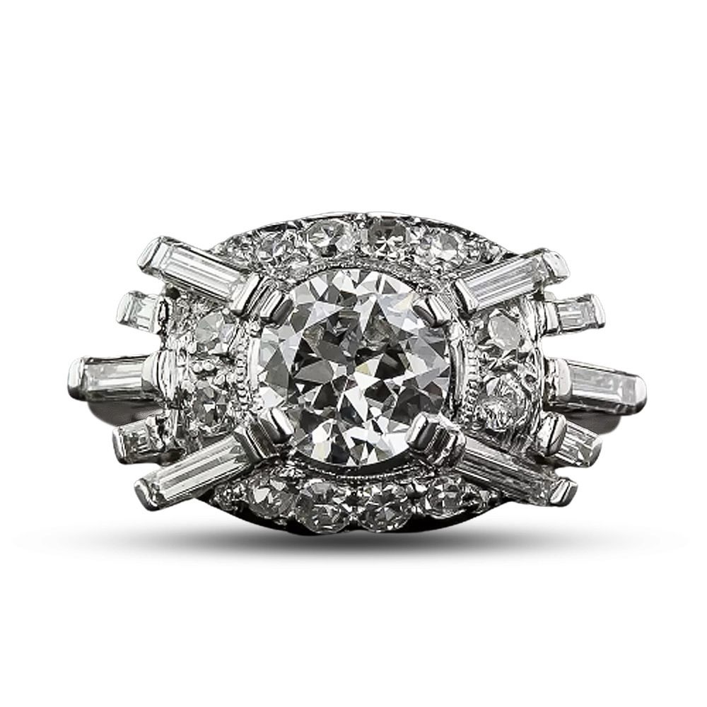 The Baguette Diamond: A Brilliant Slice of History 10 Lang Antiques Art Deco Baguette Diamond Ring
