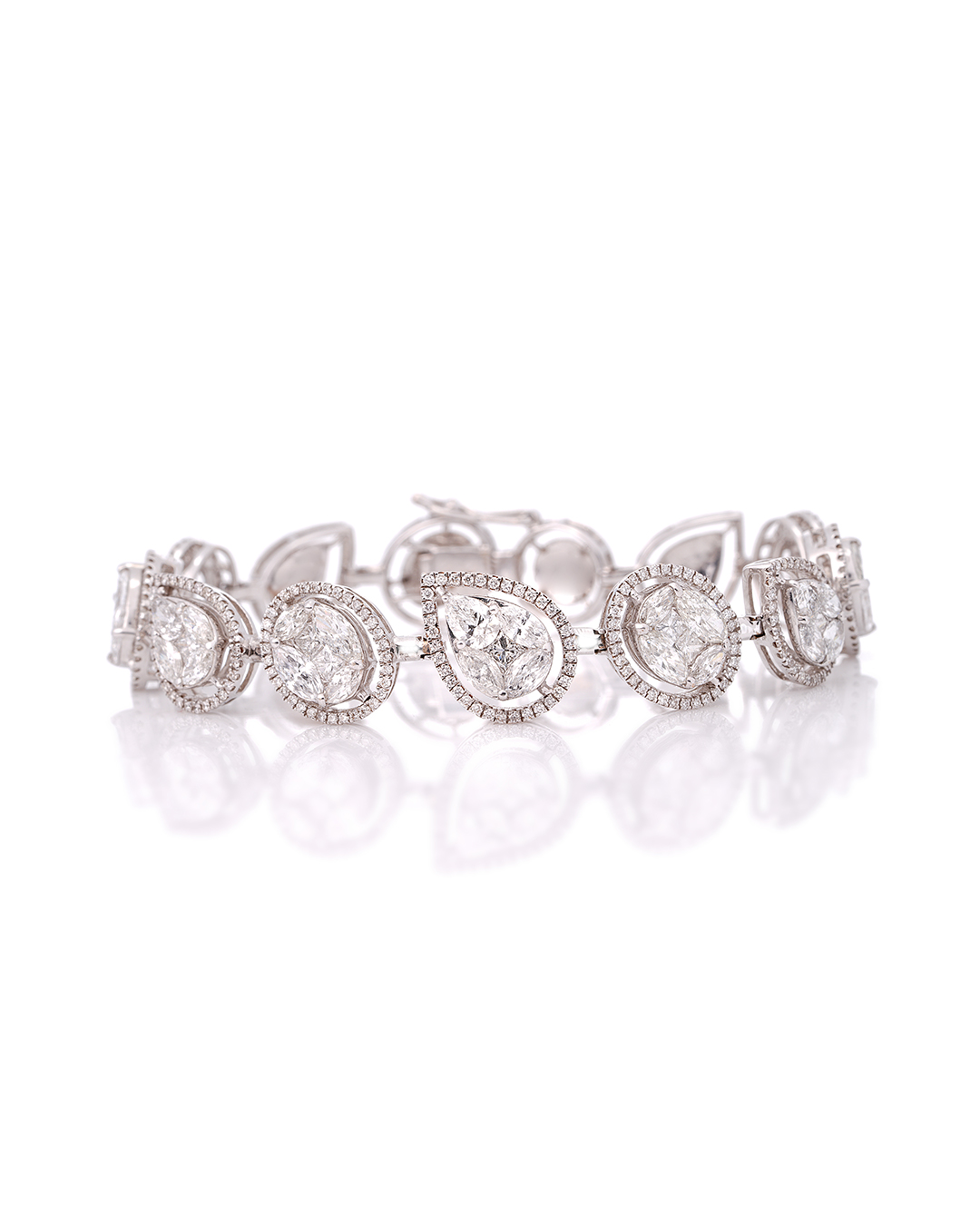 5 Real Diamond Jewellery Pieces That Promise to Become Future Heirlooms 21 Luxury diamond bracelet featuring bold floral cluster settings