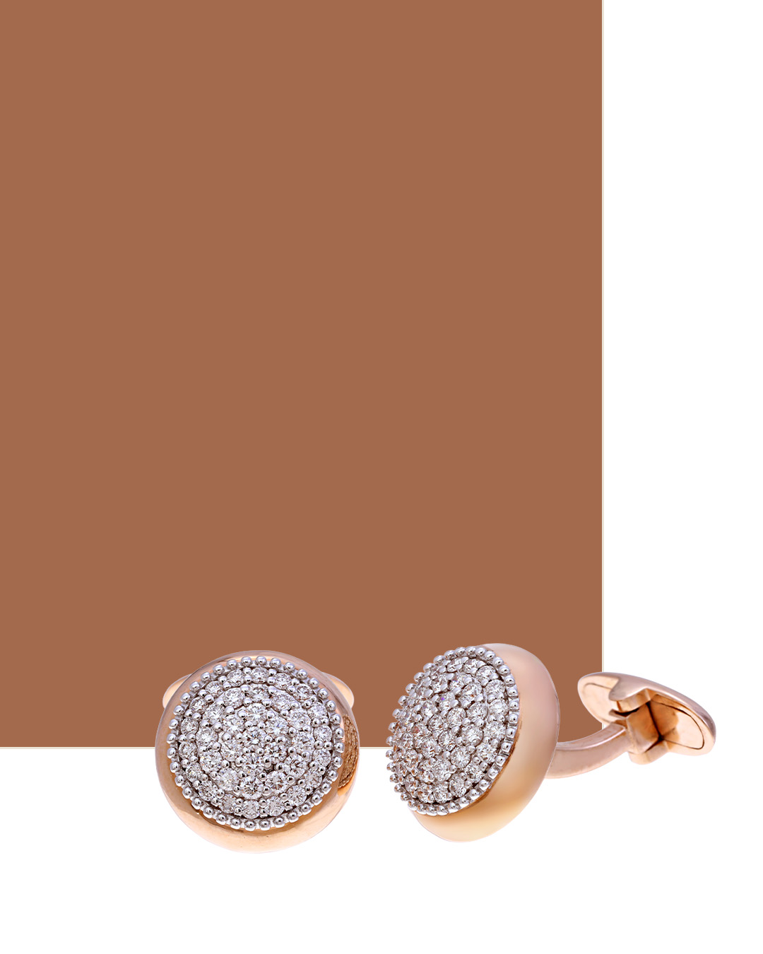 Diamond cufflinks for him
