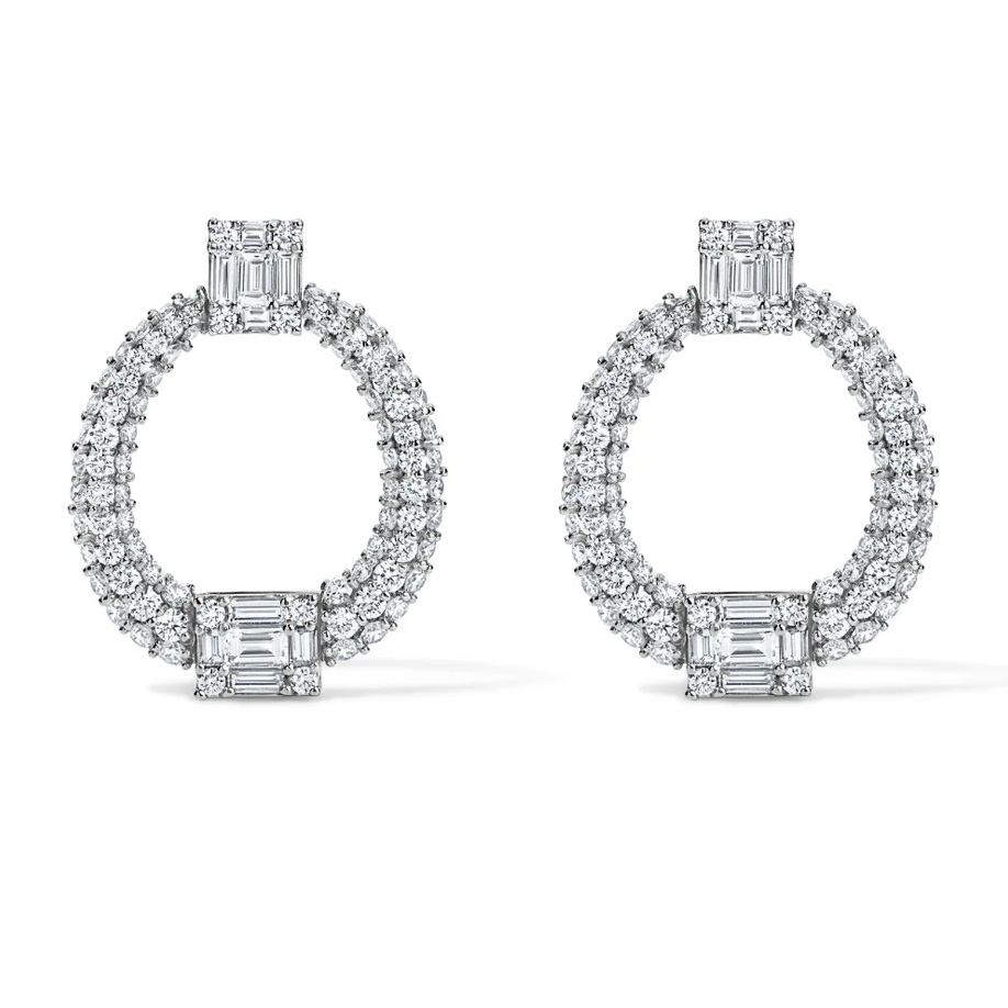 diamond statement earrings