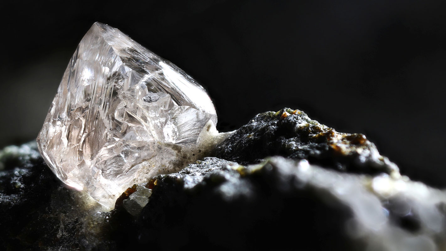 A natural diamond in the rough. 