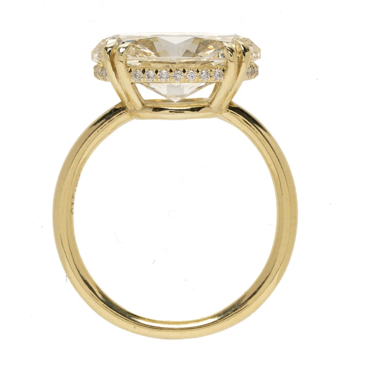 Nature's Toast to Color: The Champagne Diamond Ring 10 Sofia Kaman Annika 4.51-carat East-West Oval Champagne Diamond Ring