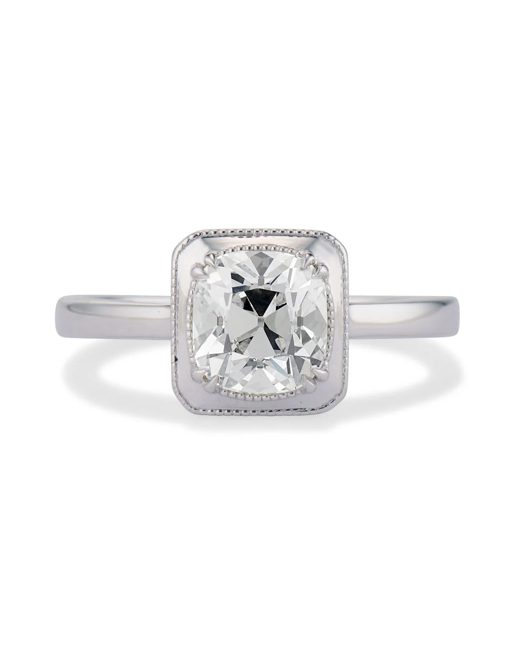 engagement ring metals guide: white gold engagement ring