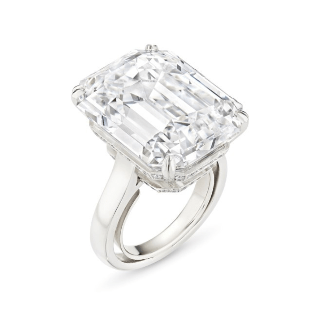 Liz Taylor's Birthday Bulgari and Sinatra's Engagement Ring to Wow at Christie's Magnificent Jewels 5 An Important Diamond Ring from Elaine Wynn on sale at Christie's Magnificent Jewels Auction