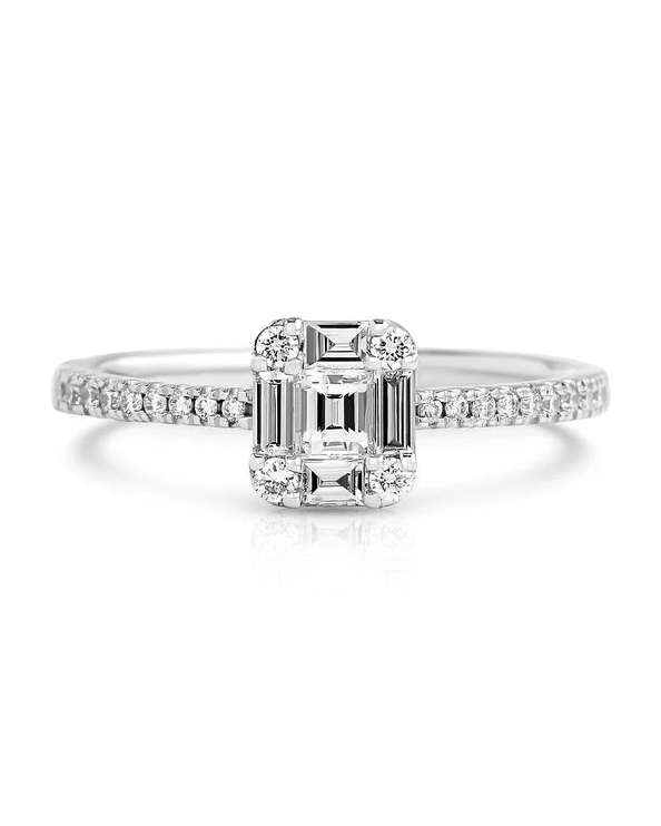 Nicole Rose Petite Diamond Illusion Ring