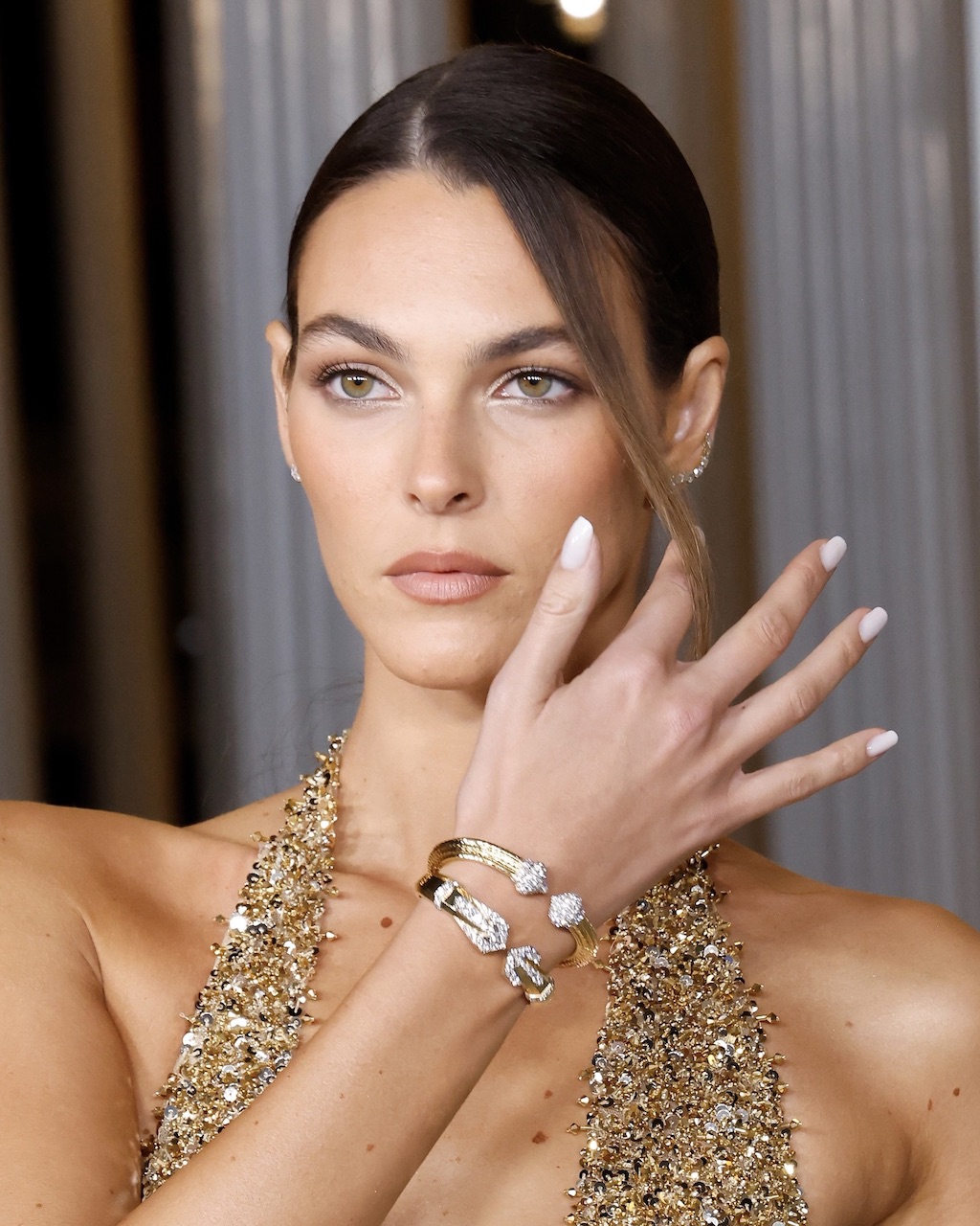 Vittoria Ceretti Wore David Webb Jewelry to the LACMA Art+Film Gala