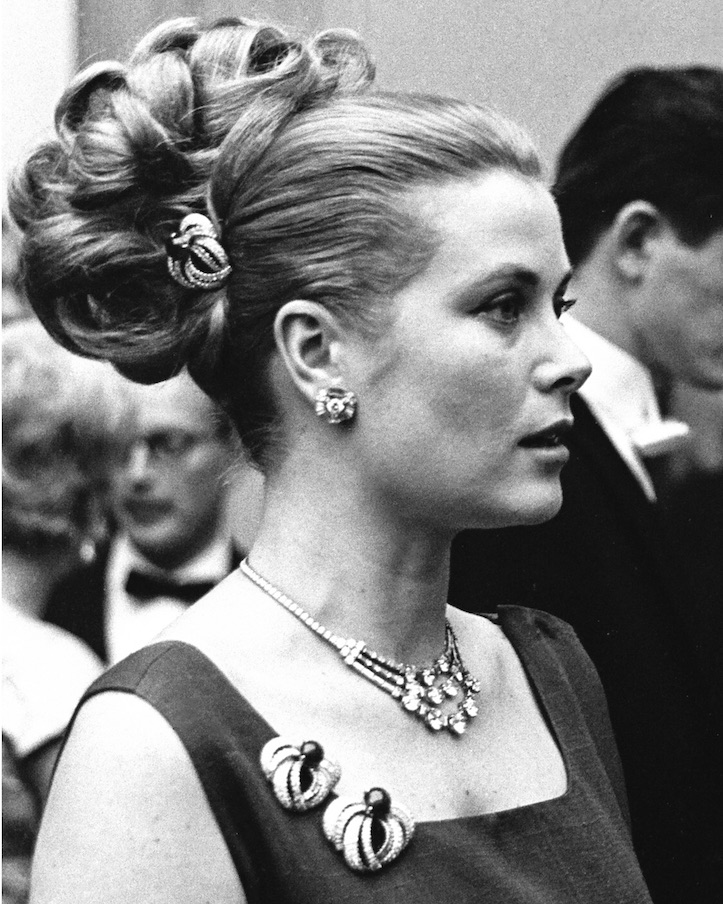 Grace Kelly, Princess of Monaco attends a party in Philadelphia, Pennsylvania, 1959. (Getty Images)