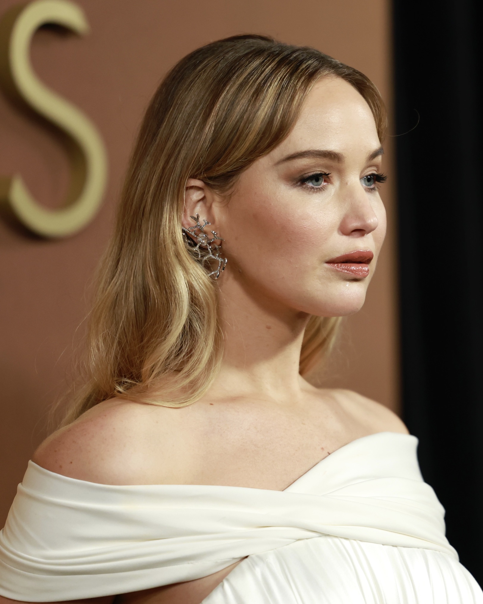 2025 Governors Awards Jennifer Lawrence Wore JAR Diamond Earrings available for auction at Sotheby's