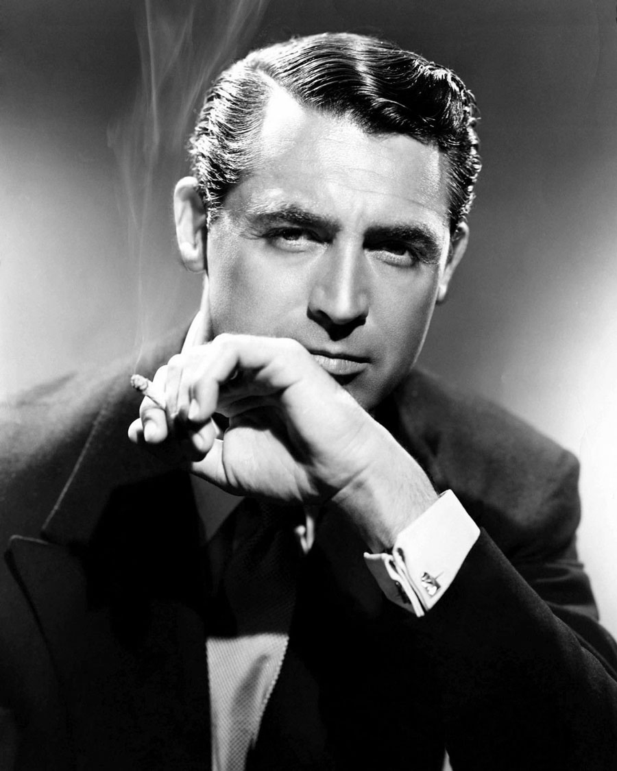 Actor and dapper style icon Cary Grant in a classic 1940s studio portrait. (Wikimedia Commons)