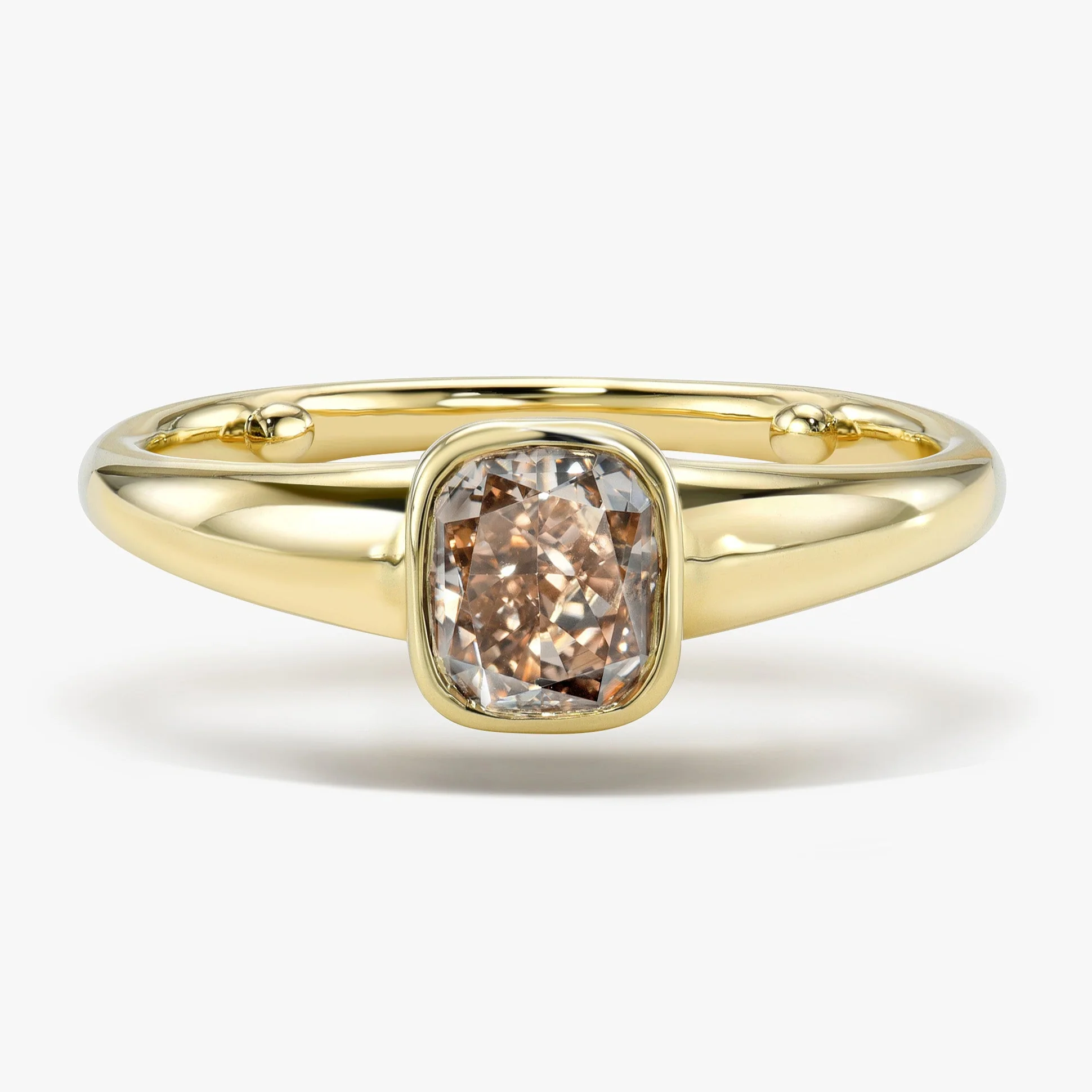 champagne diamond ring