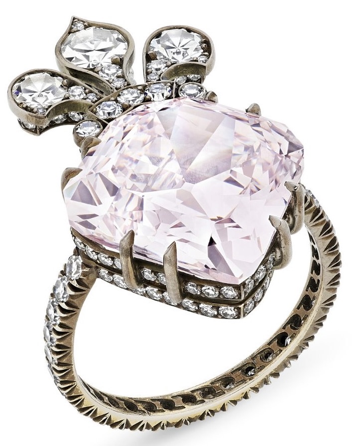 Marie Antoinette's Jewelry Marie-Thérèse Pink, a 10.38-carat fancy purple-pink diamond. 
