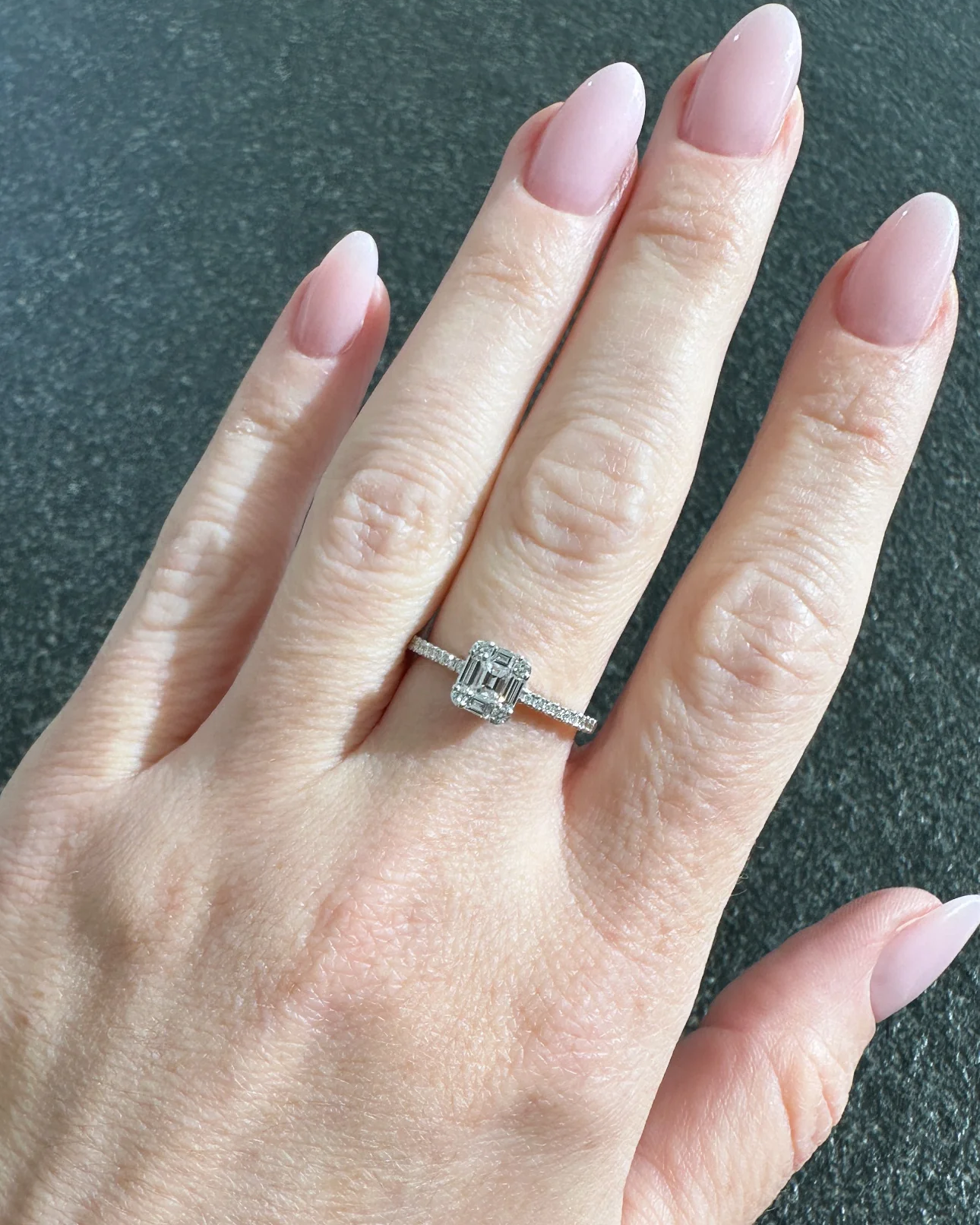 Nicole Rose Petite Diamond Illusion Ring