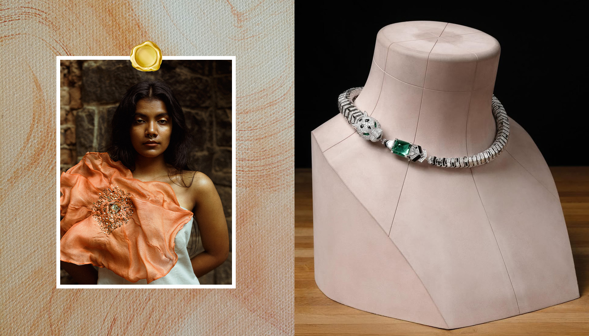 Arya Shubhan and her stylish natural diamond necklace