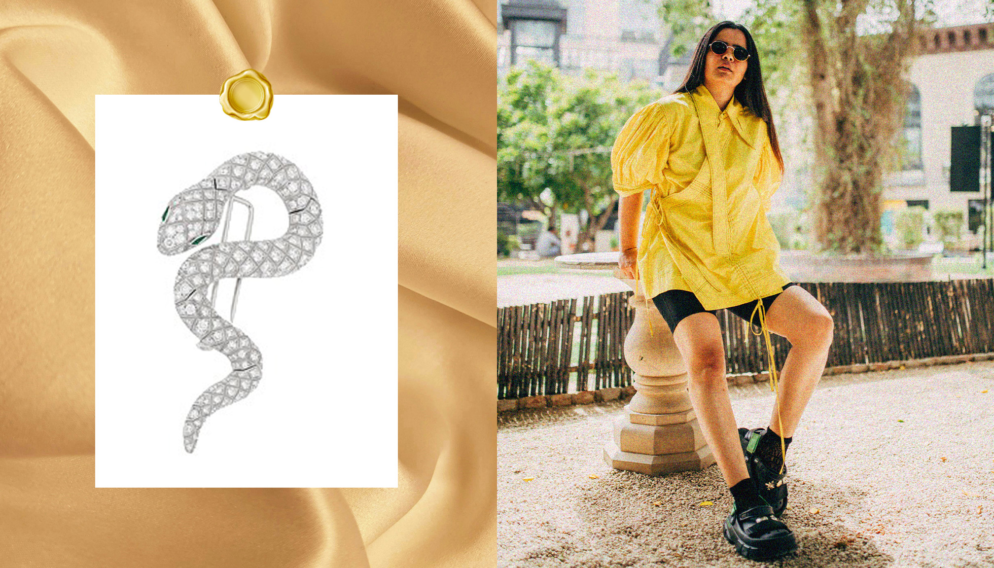 Priyanka Yadav’s Gen style Diamond brooch