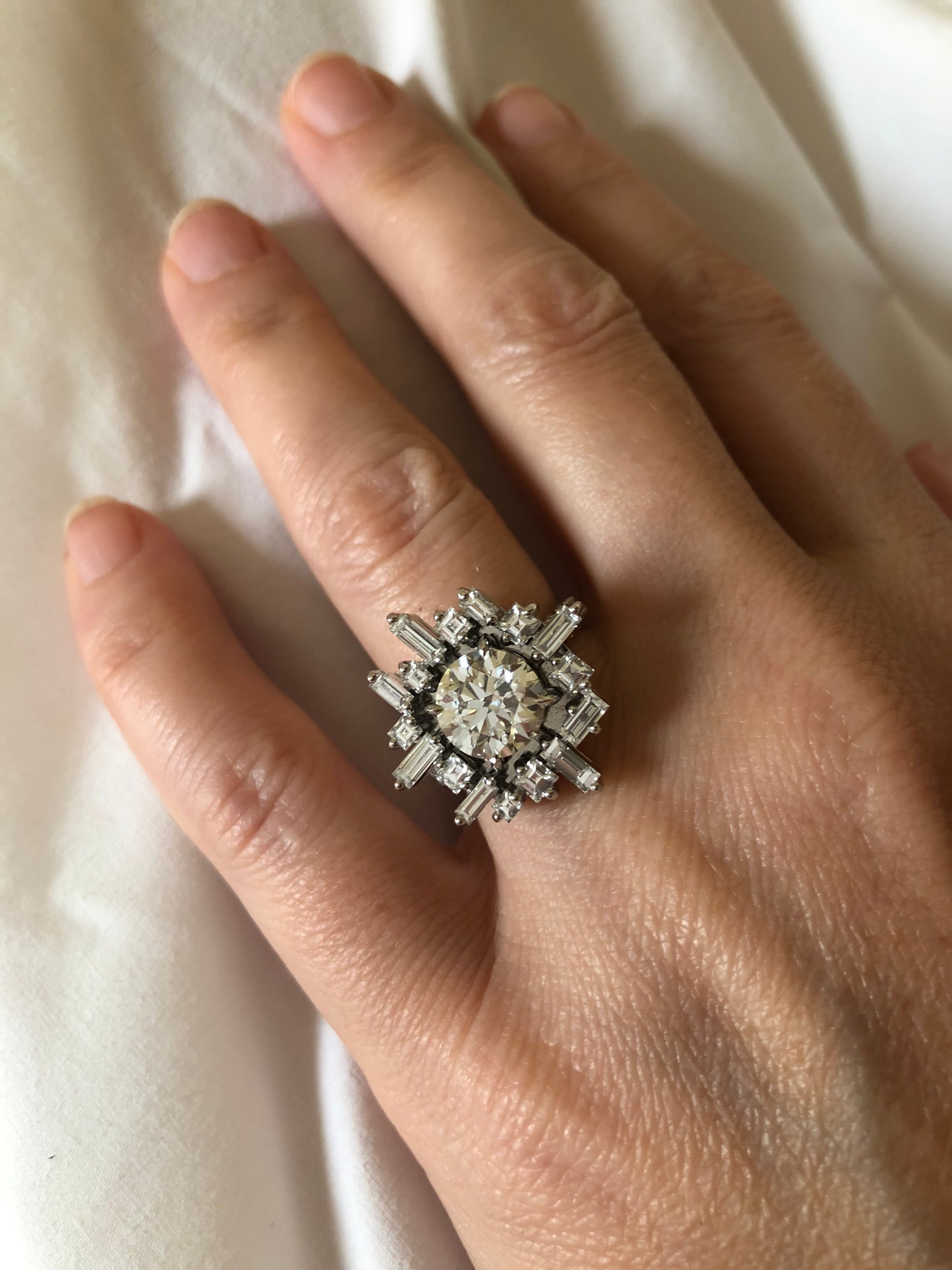Triple X diamond: Laura Brown’s engagement ring by Canturi Jewels.