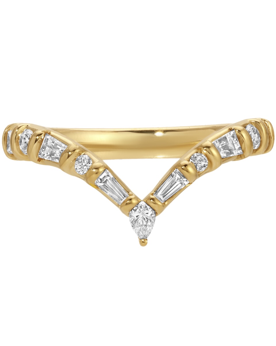 House of Harlow Pointed Diamond Stacker Ring from the Nova Collection. (Courtesy of House of Harlow)