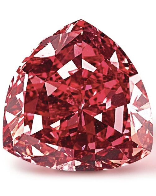 Triple X diamond: The Moussaieff Red Diamond, also known as the Red Shield, a 5.11-carat fancy red - the largest known deep-red diamond to date.