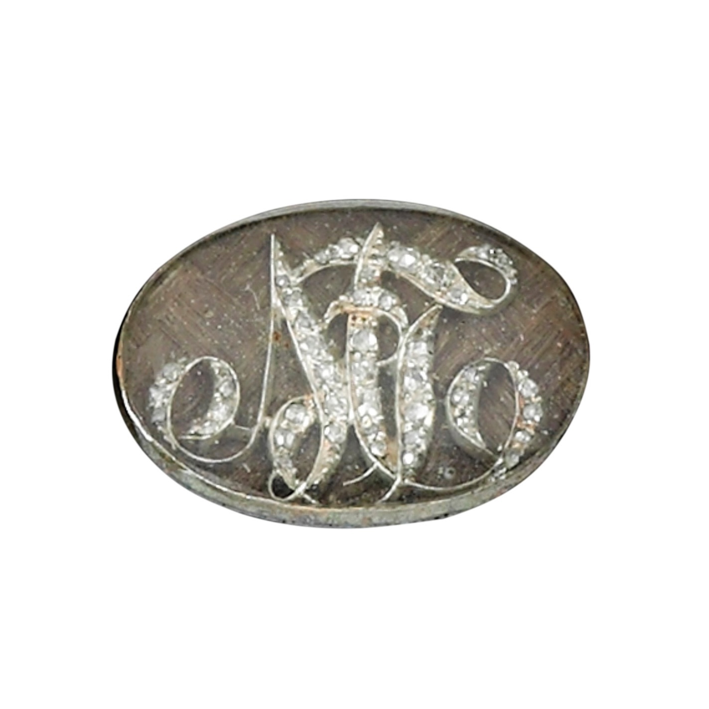 Marie Antoinette's jewelry included a diamond and woven hair jewel, 19th century. (Courtesy of Sotheby’s)