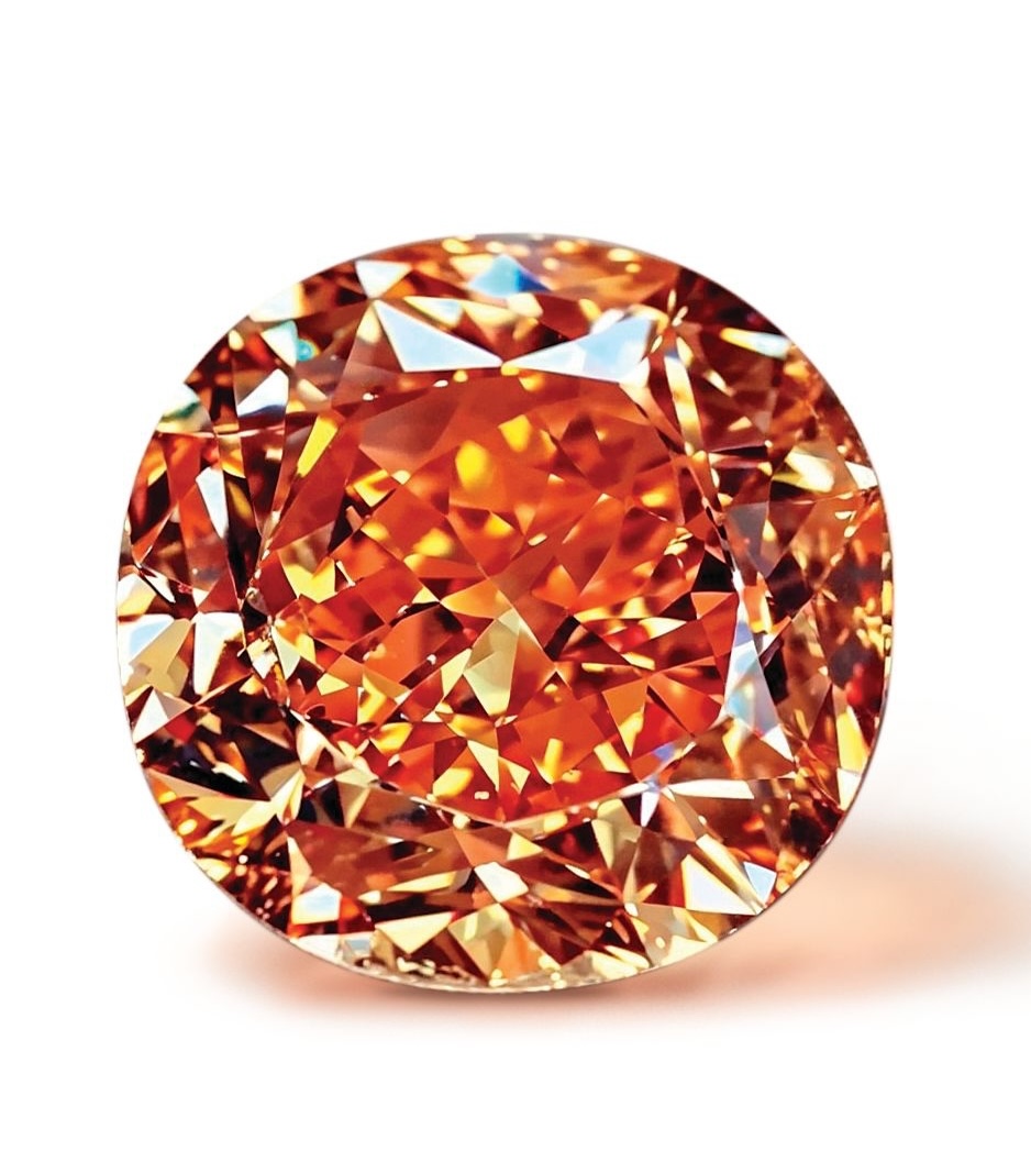 Triple X diamond: The Pumpkin Diamond, a 5.54-carat fancy vivid orange diamond.