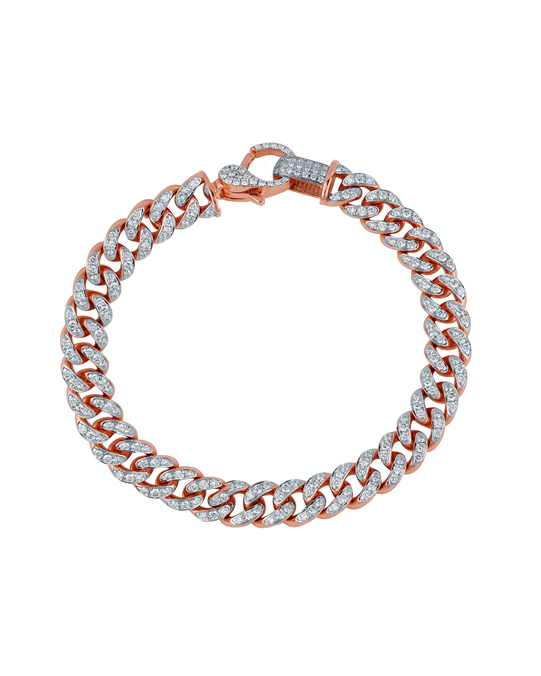 Rose gold diamond bracelet
