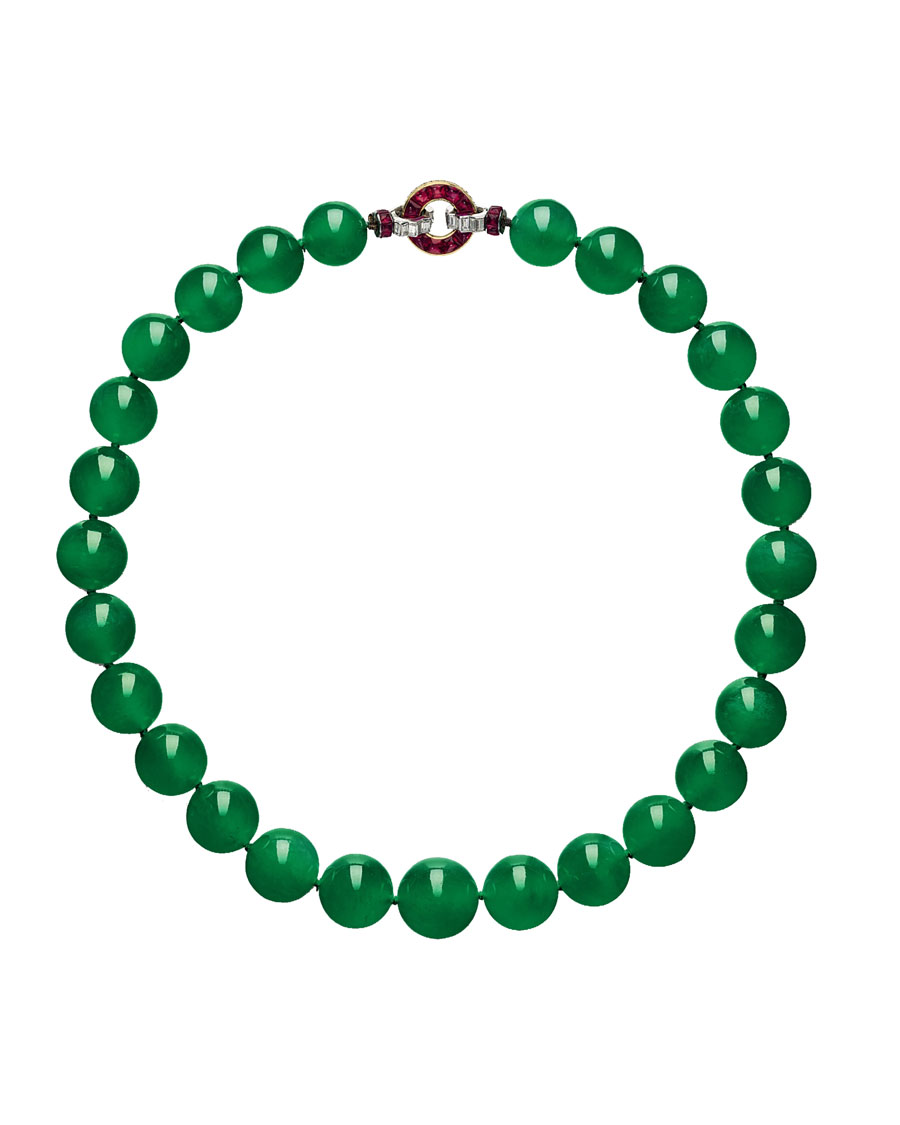 Barbara Hutton jade neckace
