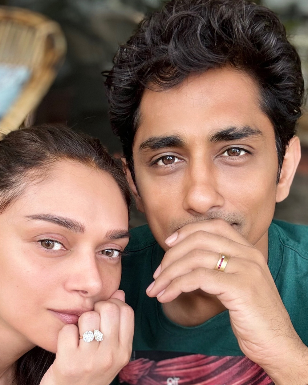 When the World Said Yes: Celebrity Engagement Rings That Changed the Game 13 Aditi Rao Hydri Flaunting her Engagement Ring