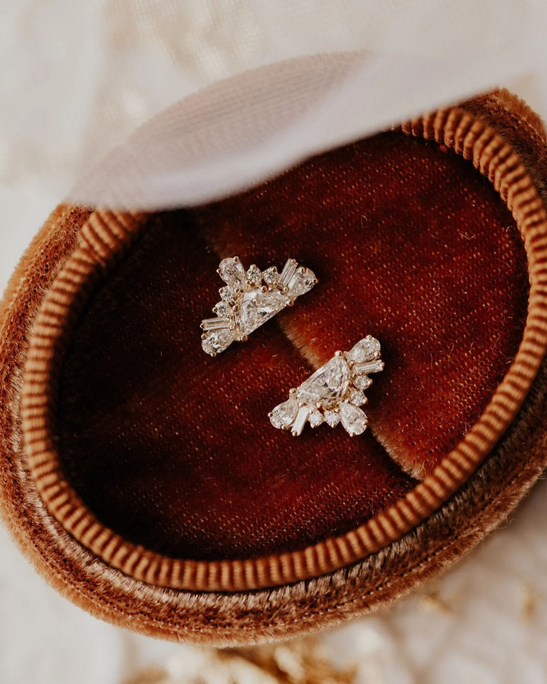 Harlem Half Moon Diamond Earrings by Sarah O. Jewelry, as seen in Season 4 of Emily in Paris. (Courtesy of Sarah O. Jewelry)