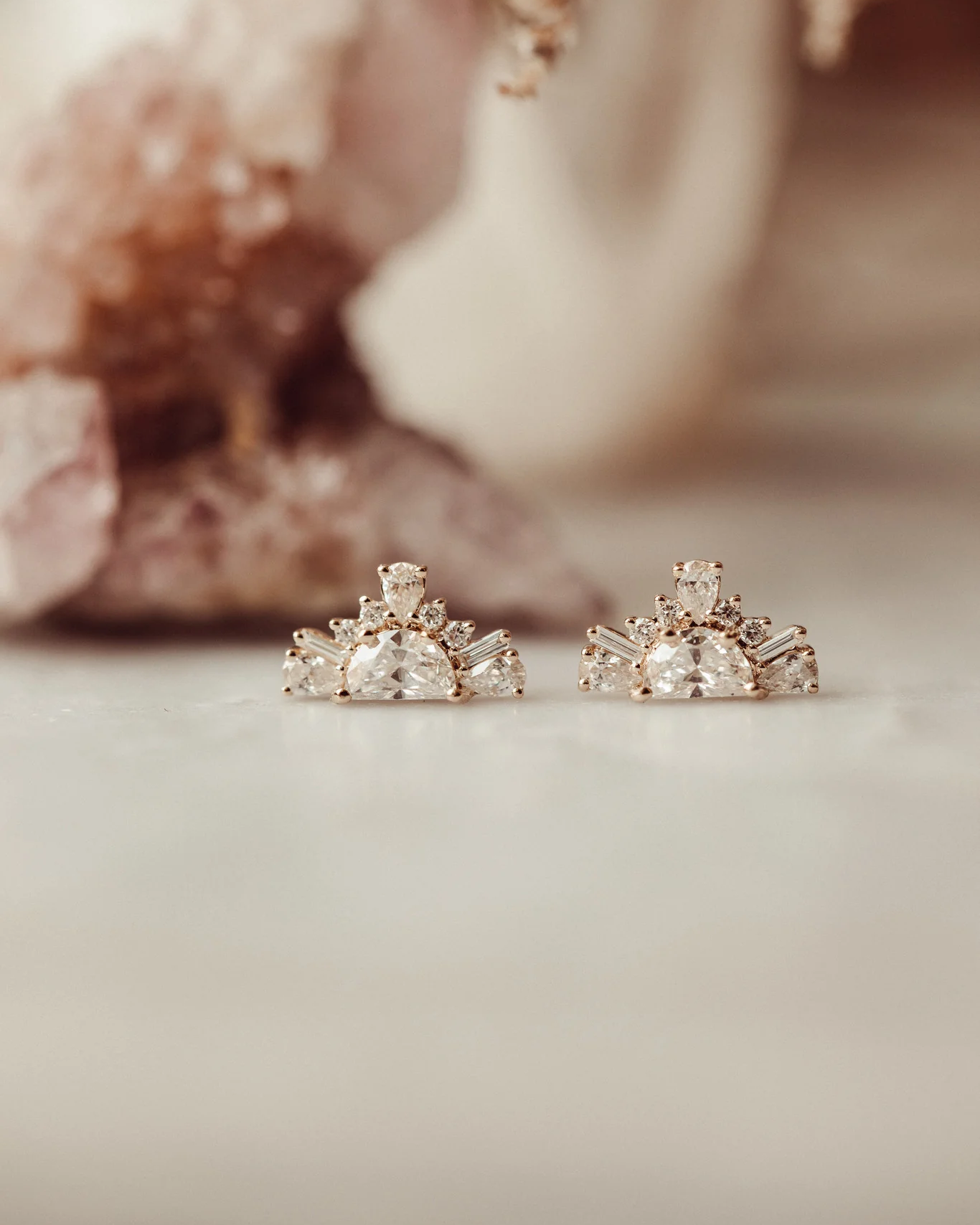 Harlem Half Moon Diamond Earrings by Sarah O. Jewelry, as seen in Season 4 of Emily in Paris. (Courtesy of Sarah O. Jewelry)