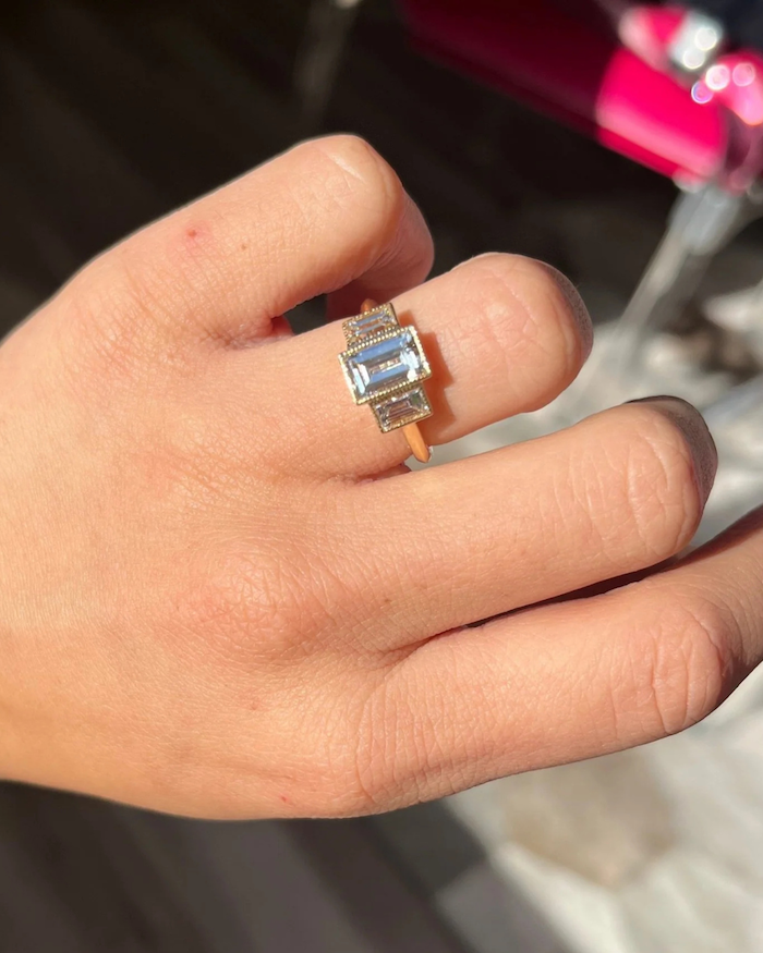 The Carré Cut Diamond: A Rare Square Shape With Art Deco Vibes 5 carré cut diamond ring