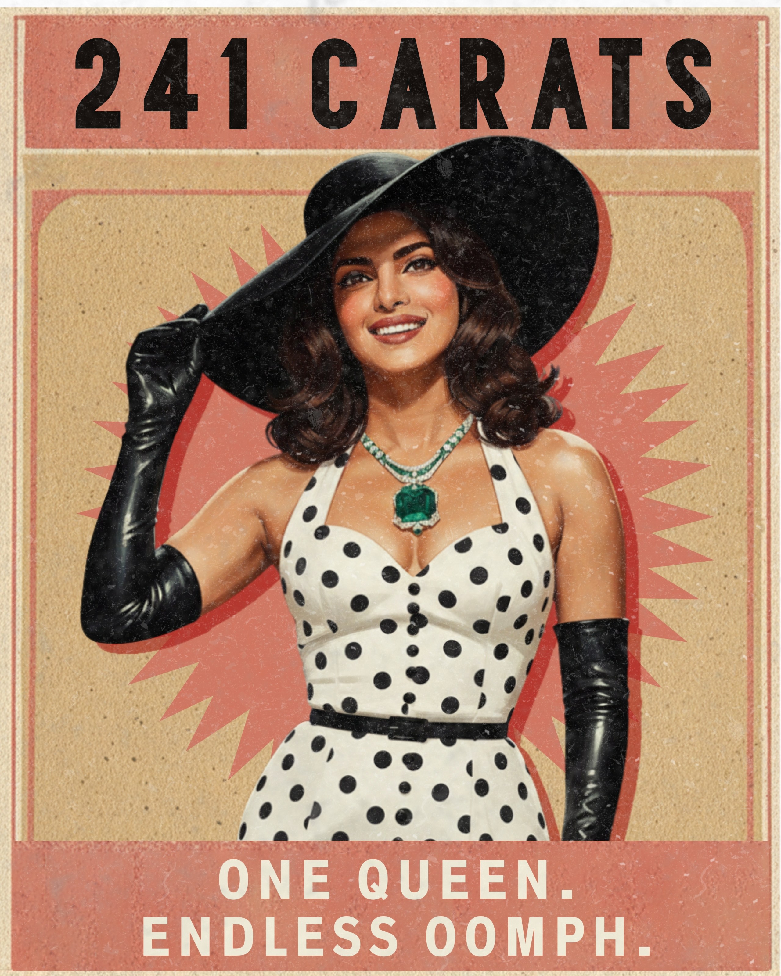 Priyanka Chopra in 241-carat emerald and diamond necklace