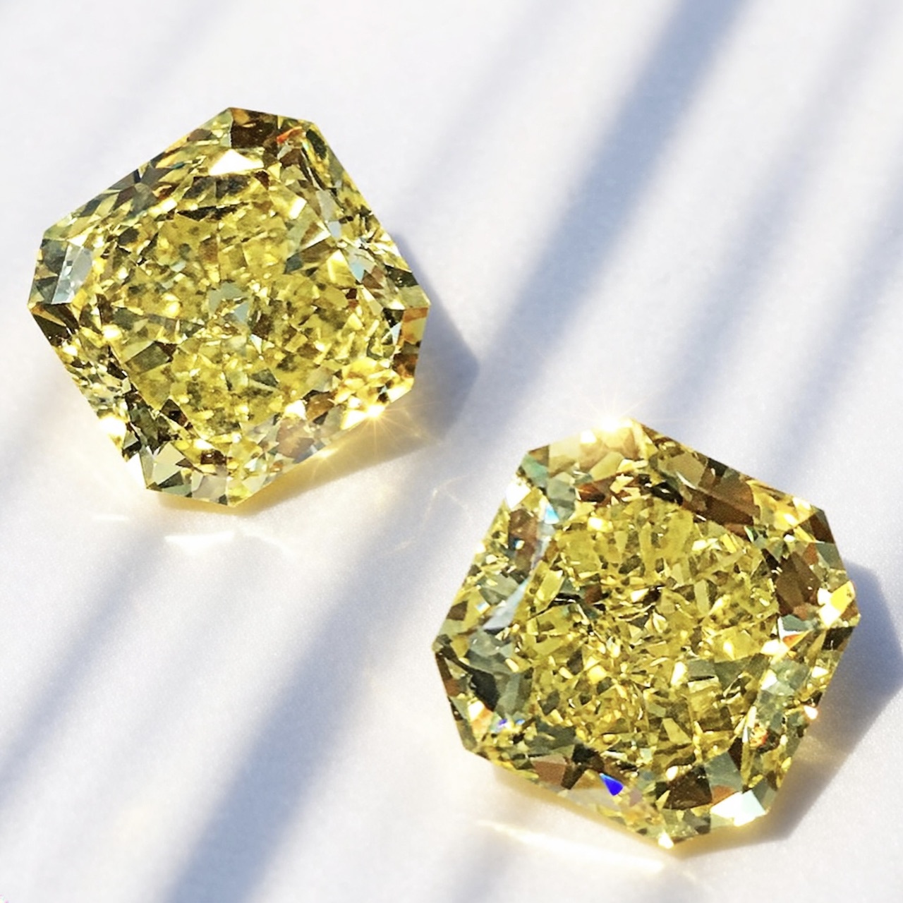 Everything to Know About How to Sell a Diamond 16 How to Sell a Diamond: 6.5 Carat Radiant Cut Fancy Intense Yellow Diamonds (Courtesy of Circa)