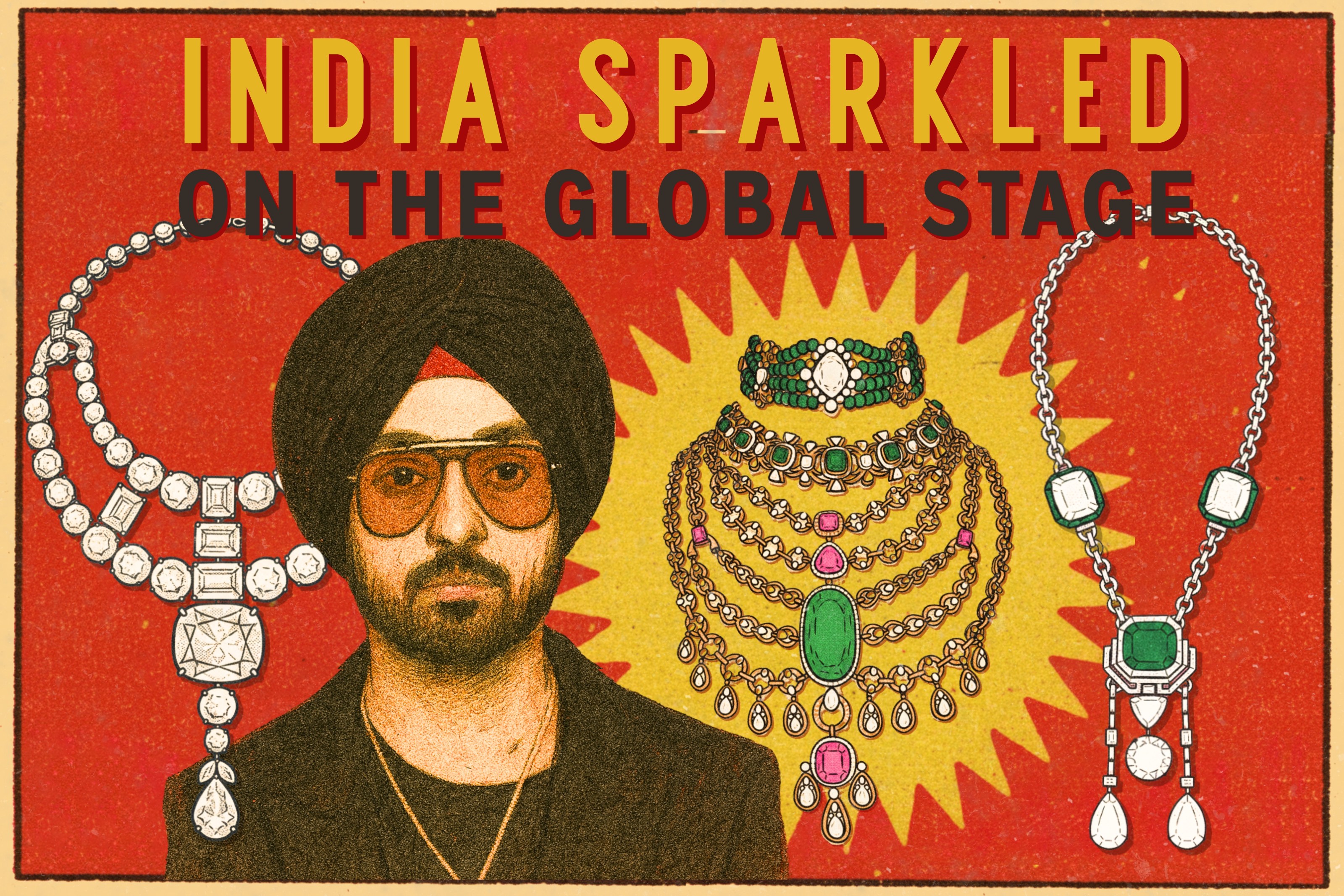 Diljit Dosanjh wearing natural diamonds as India sparkles on the world stage