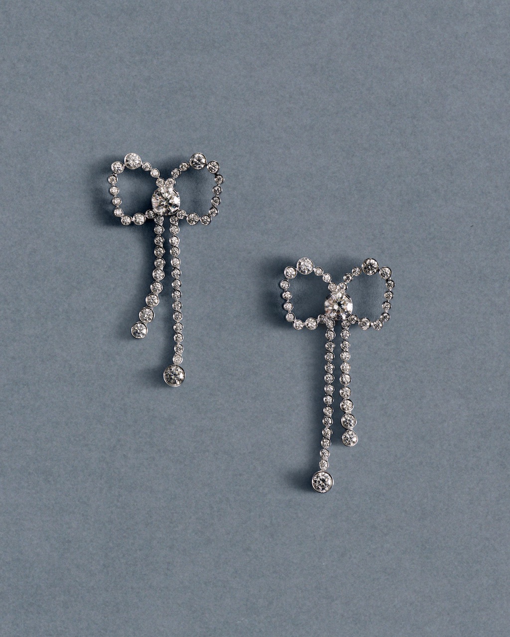 Dainty Diamond Bows Are the Perfect Holiday Accessory 4 Diamond Bows: Sophie Bille Brahe Rubans de Lumière diamond bow earrings (Courtesy of Sophie Bille Brahe)