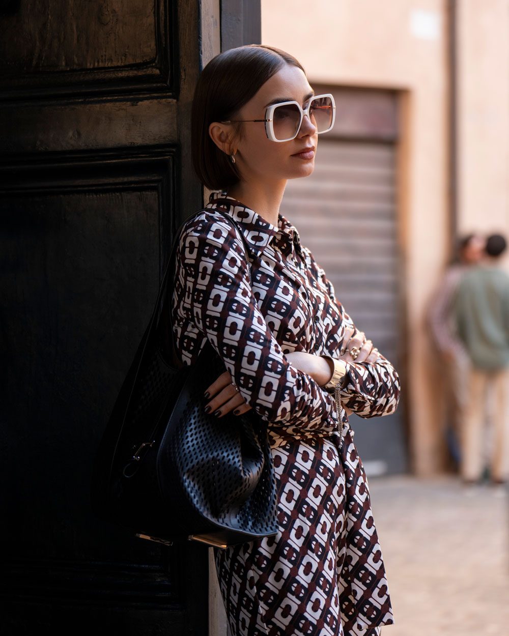 Emily (Lily Collins) in Emily in Paris Season 5. (Courtesy of Netflix)