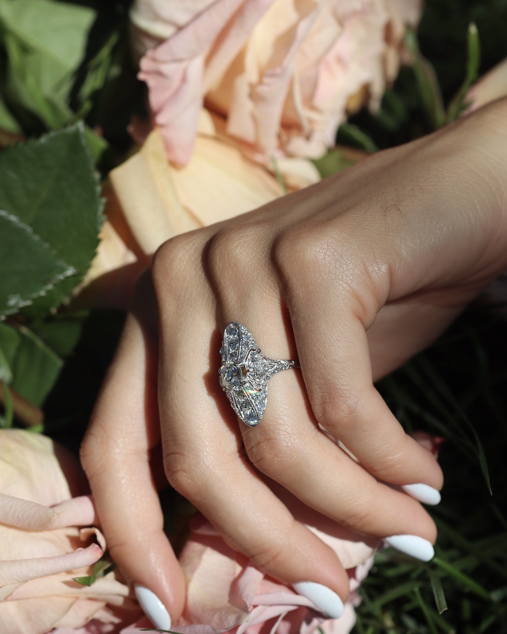 Edwardian Engagement Rings Andria Barbone Merriton Diamond Ring from the Edwardian Era, circa 1915, $11,800, andriabarbone.com