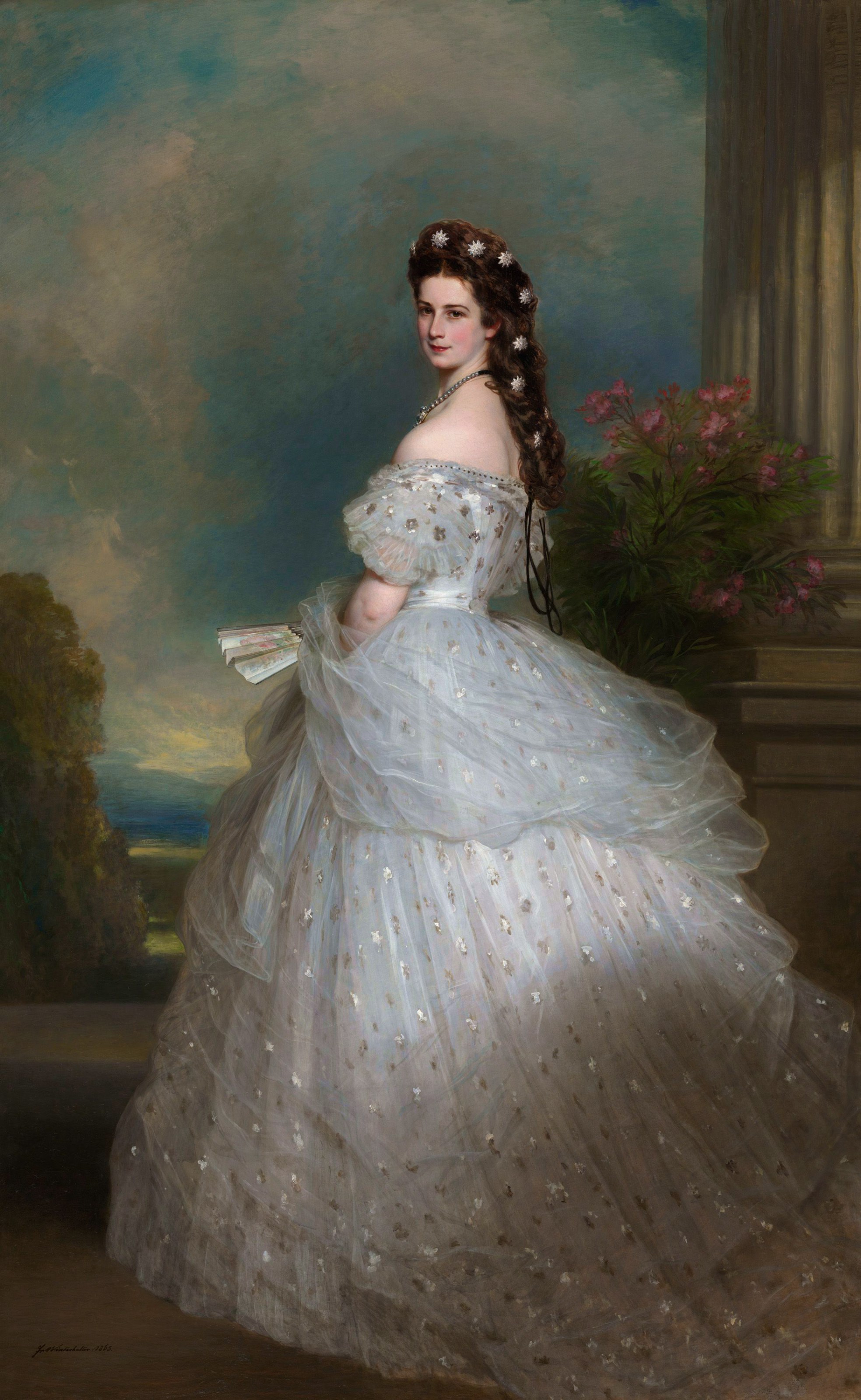 Portrait of Elisabeth of Austria by Franz Xaver Winterhalter, circa 1865. (Wiki Commons)