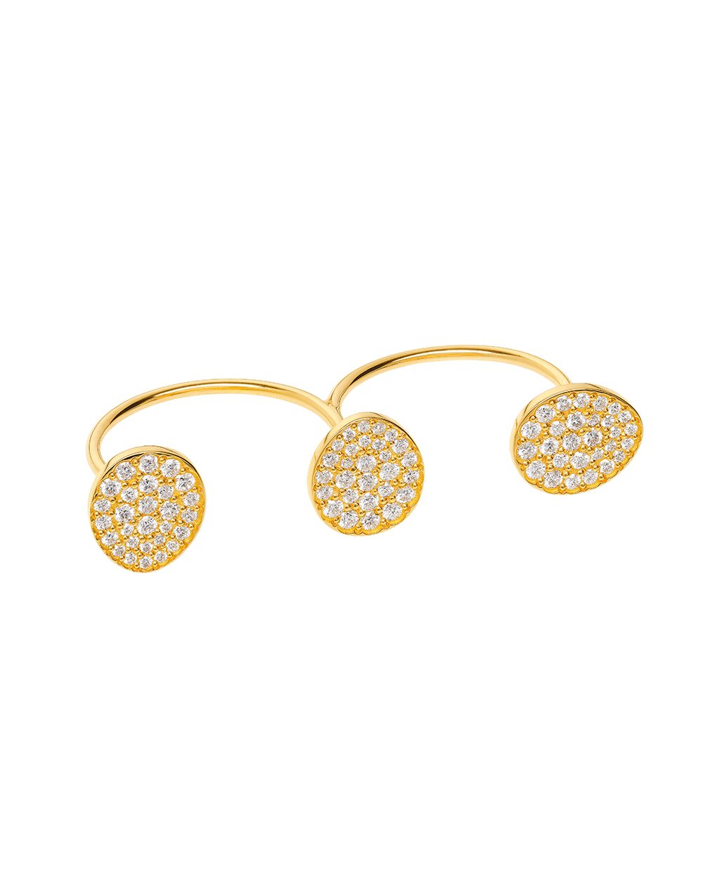 Guzema Trio Flat Ring as seen in Season 5 of Emily in Paris. (Courtesy of Guzema)