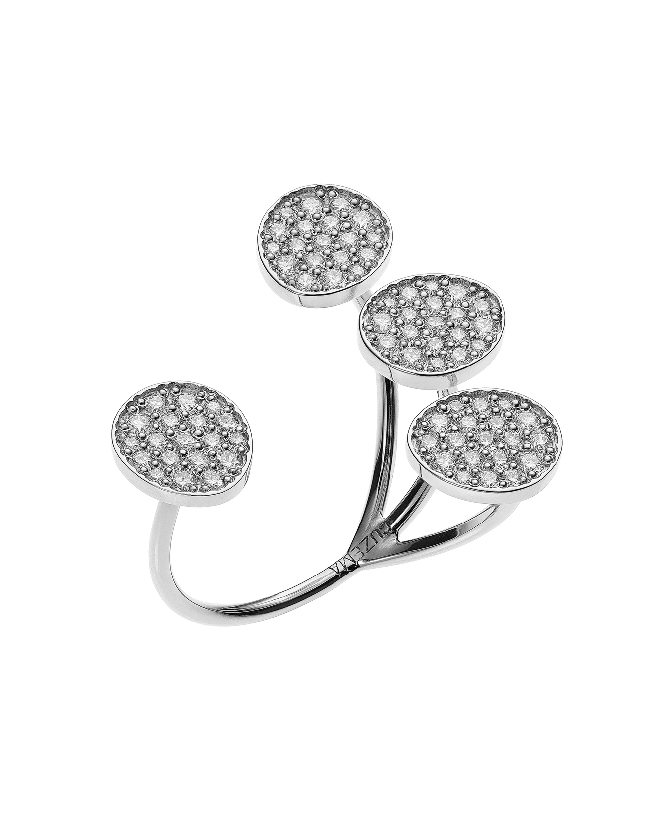 Guzema Petal Flat Ring as seen in Season 5 of Emily in Paris. (Courtesy of Guzema)